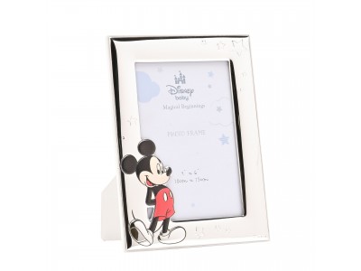 Посребрена фоторамка Мики Маус за  снимка с размер 10х15см /Disney Mickey 4" x 6"/